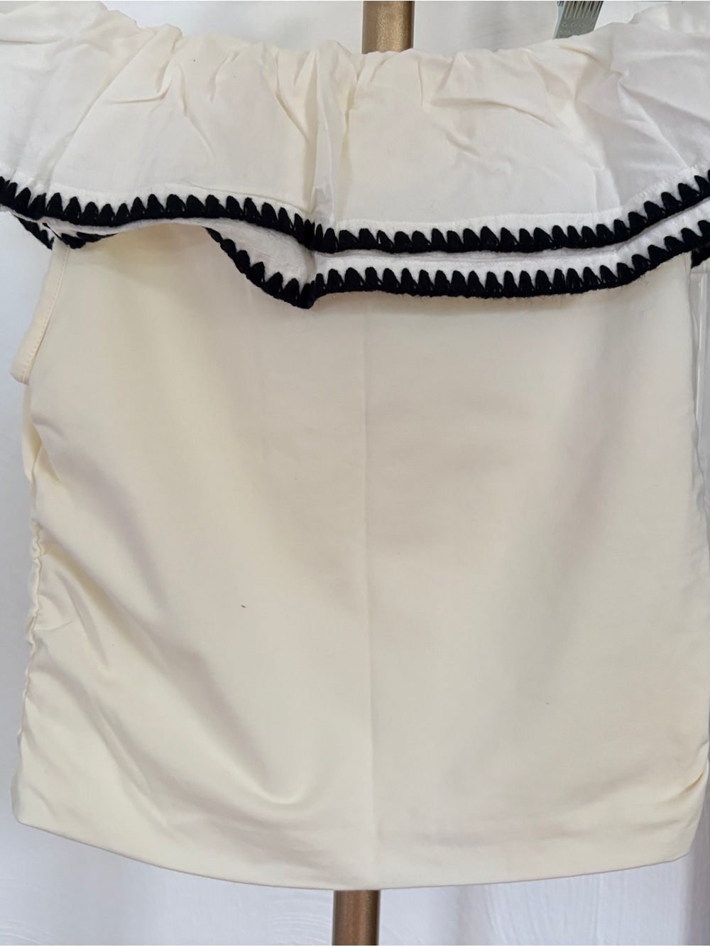 J. Crew Ivory Off-Shoulder Ruffle Top - Picture 11 of 11